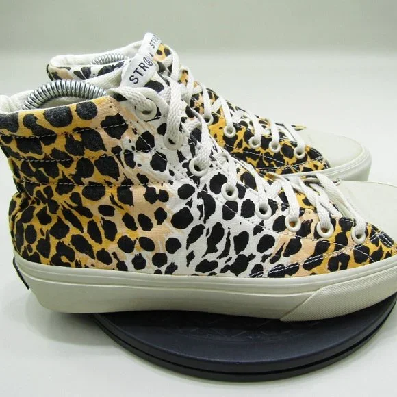 Shoes Straye High Tops Sneakers Womens Mens 75 Cheetah Print